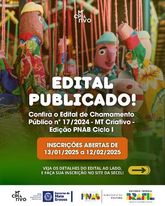 EDITAL SECEL - MT CRIATIVO
